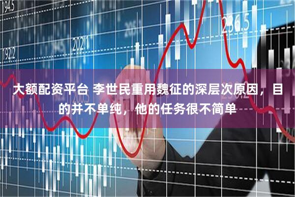 大额配资平台 李世民重用魏征的深层次原因,目的并不单纯,他的任务很不简单